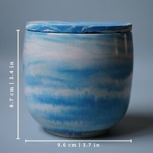 Handmade Concrete Candle: Key Lime | Agave Flower | Vetiver